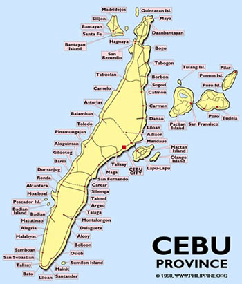 Cebu Province map
